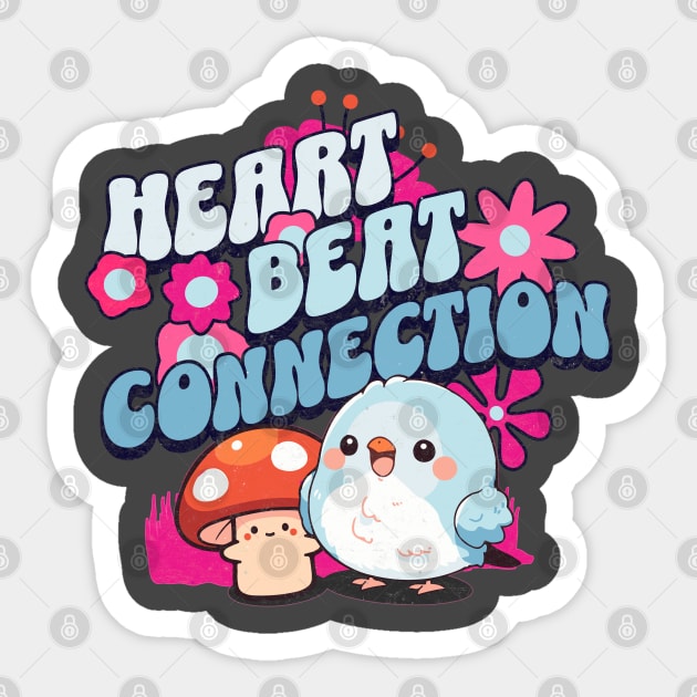 Heartbeat ConnectionV2 Sticker by TEENIE DESIGN